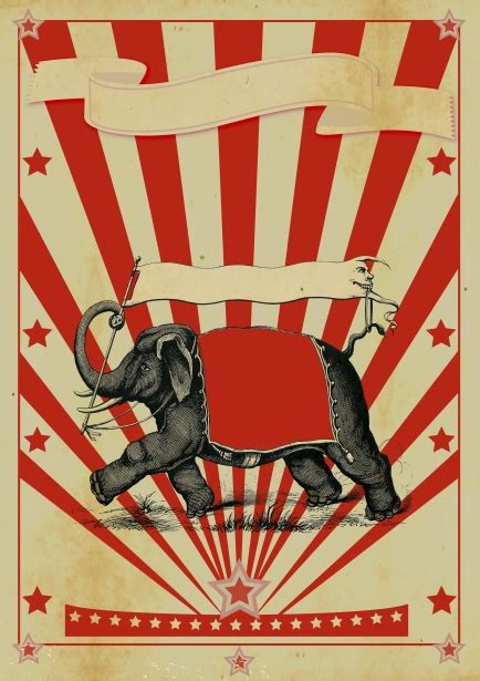 Circus Elephant Vintage Poster Free Stock Photo - Public Domain Pictures