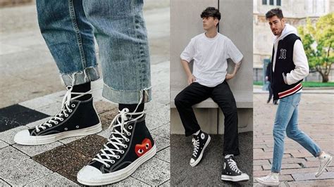 How To Style Converse Sneakers Men 2022 | Converse High Tops Outfits ...