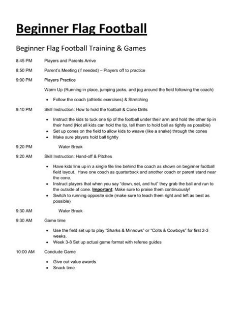 Beginner Flag Football Rules & Game Flow - i9 Sports