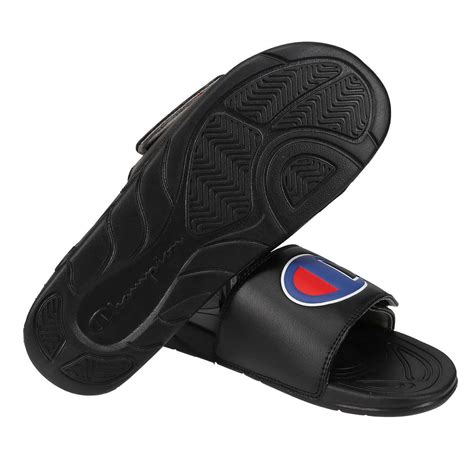 Champion Mega Slide Black Adjustable Men's Slides New Men Size 9 ...