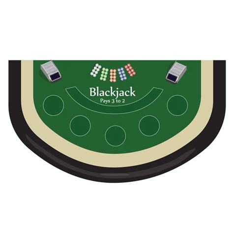 Vector blackjack table layout — Stock Vector © tele52 #9111159