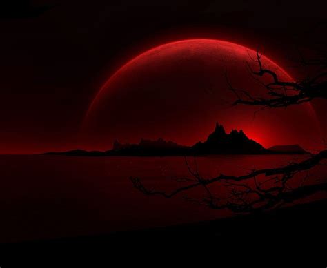 Blood Moon Background : Blood Moon 1920x1080 - Pixel Art : wallpapers ...