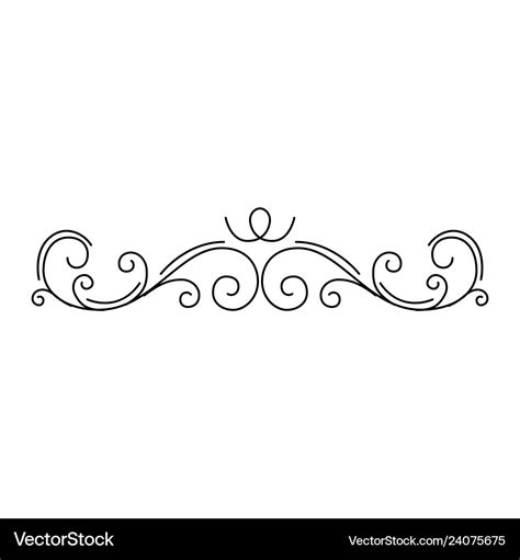 Page divider and design element Royalty Free Vector Image