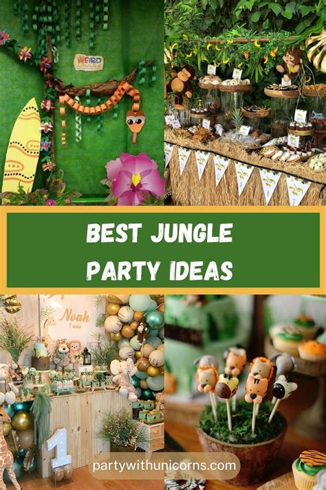 53 Best Jungle Party Ideas - Party with Unicorns