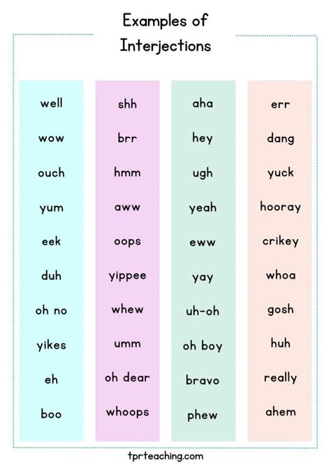 +30 Excellent Examples of Interjections in Sentences | TPR Teaching