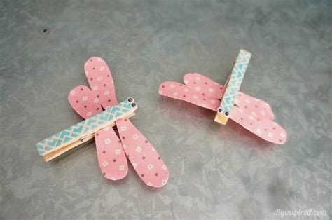 Dragonfly Clothespin Craft for Kids - DIY Inspired