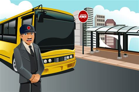 Cartoon School Bus Driver Clip Art