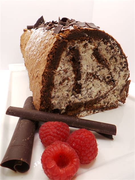 Chocolate Roulade w/Chocolate Cream 3, 7 - Lovin Catering