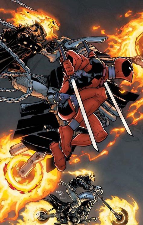 Deadpool and Ghost Rider #comics #art (With images) | Deadpool comic ...