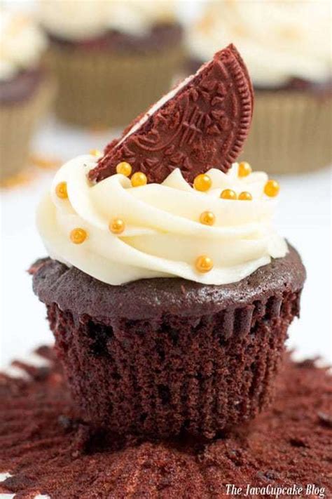 Red Velvet Oreo Cupcakes - JavaCupcake