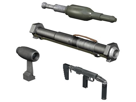 Anti-tank rocket launcher Panzerfaust 3 3D Model