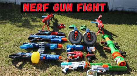 Nerf Gun Battle - YouTube