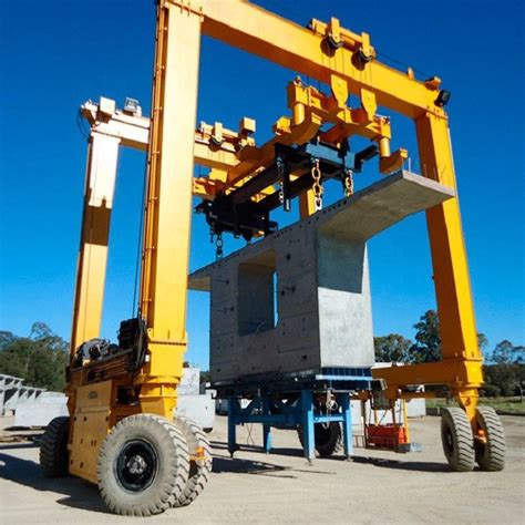 RTG Mobile Rubber Tyred Gantry Crane Suppliers and Manufacturers China ...