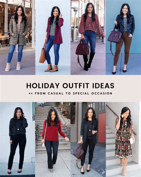 9 Holiday Outfit Ideas That You Can Copy With Clothes From Your Closet