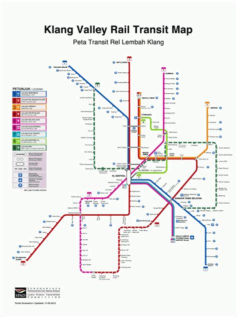 Malaysia Klang Valley Train Map