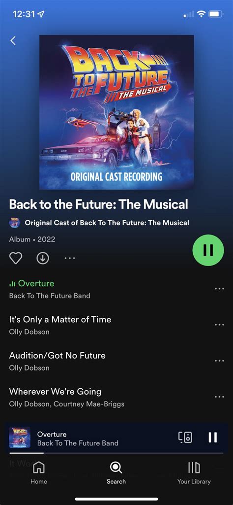 the Back to the Future: The Musical cast recording is out now! : r/musicals