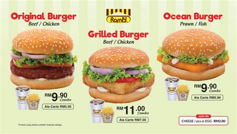 Ramly Burger Menu Malaysia Prices Updated 2025