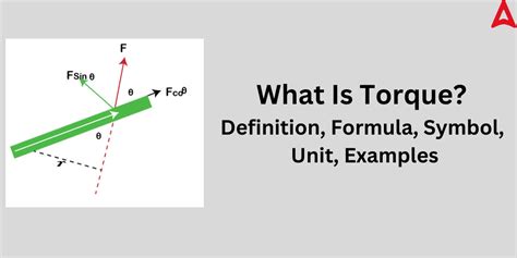 Torque Formula- Definition, Units, Applications, Examples