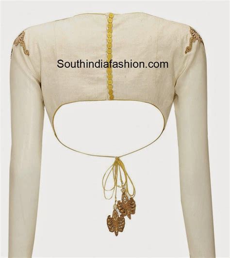 Boat Neck Full Sleeves Blouse (With images) | Full sleeve blouse ...