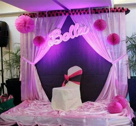 My Barbie Themed Stage Set up | Debut stage decoration, Debut ...