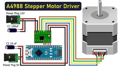 How to Control Stepper Motor with A4988 Driver & Arduino