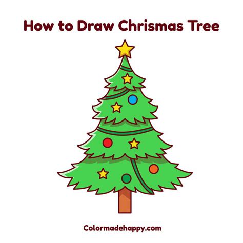 Details more than 150 christmas tree drawing photo latest - vietkidsiq ...