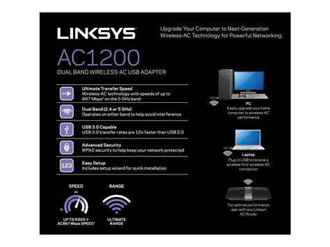 Linksys WUSB6300 - Network adapter - USB 3.0 - Wi-Fi 5 - Promotech