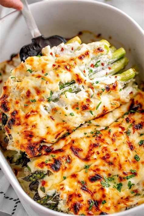 Cheesy Asparagus Casserole | Asparagus recipes baked, Casserole side ...