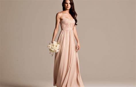 Beige bridesmaid dresses