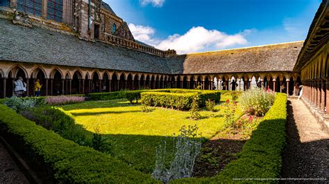 The cloister of the abbey of St. Michael the Archangel