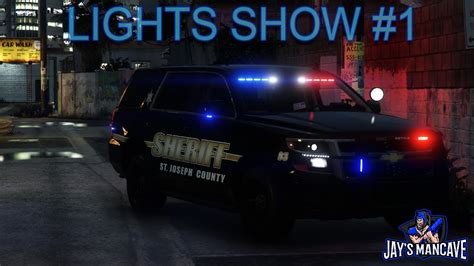 GTA5 FiveM Police car lights show EP1 #short - YouTube