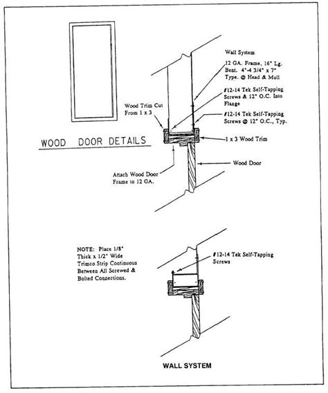 Door Frame Construction Diagram