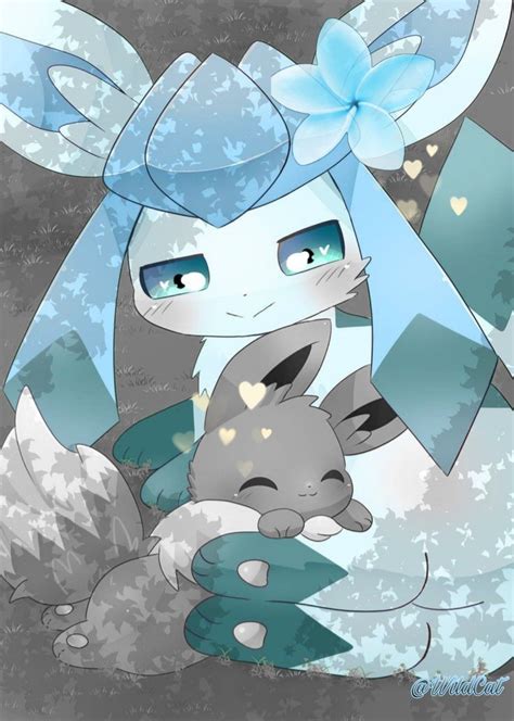 Shiny glaceon and shiny eevee | Pokemon eeveelutions, Pokemon eevee ...