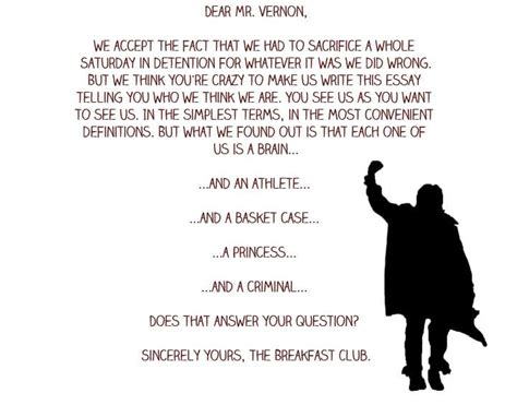 The Breakfast CLub | Breakfast club characters, Breakfast club quotes ...