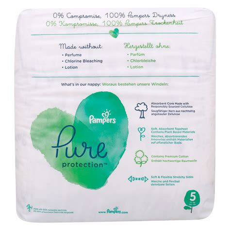 Pampers Pure Protection Baby Diaper Size 5, 11+ kg Value Pack 24 pcs ...