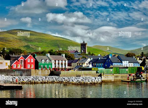 The town of Dingle and bay. Ireland Stock Photo - Alamy