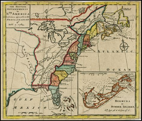 Map of Royal Proclamation Territory, 1763