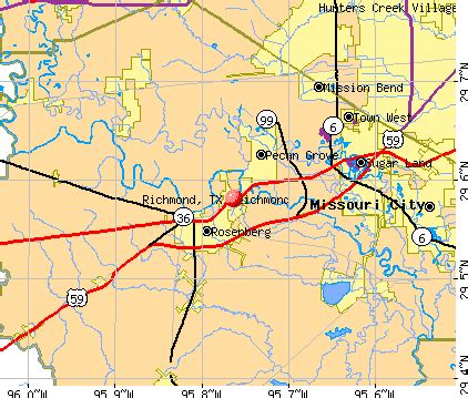 Map Of Richmond Texas | Draw A Topographic Map