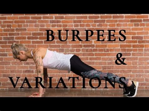 Burpees & Variations / Easy progression of Burpees for Beginners - YouTube