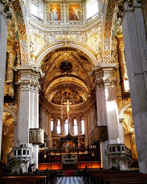 Inside the Wonderful Basilica Santa Maria Maggiore in Bergamo