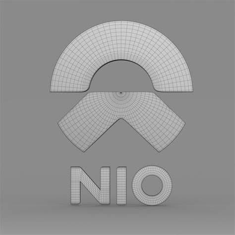 nio logo 3D Models in Parts of auto 3DExport