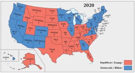 US Election of 2020 Map - GIS Geography