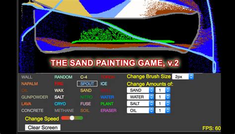 Sand Painting Game | Cool Games Online at Artsology | Falling Sand Game