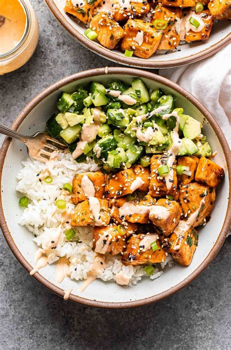 Spicy Salmon Bowls - Recipe Runner