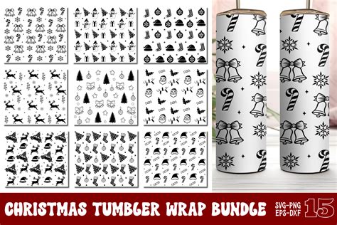 Christmas 20 OZ Tumbler Wrap SVG Bundle Graphic by CraftArt · Creative ...