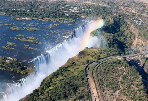 Helicopter view of Victoria Falls in Zimbabwe! | Victoria falls, Top ...