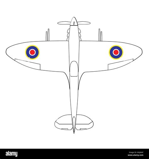 Flying the spitfire Stock Vector Images - Alamy