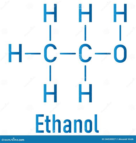 Ethanol, Ethyl Acetate, Alcohol. Molecular Structure 3d Rendering ...