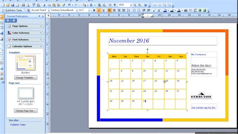 Microsoft Publisher Calendar Template 2020