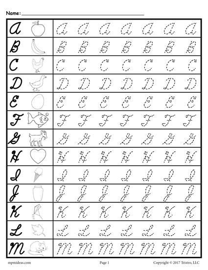 3rd Grade Free Printable Cursive Worksheets – Thekidsworksheet